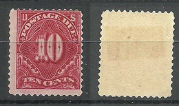 USA Postage Due Portomarke 10 Cents (perf 12) * - Portomarken