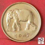 BELGIAN CONGO 2 FRANCS 1947 -    KM# 28 - (Nº43547) - 1945-1951: Regency