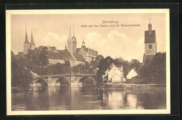 AK Merseburg, Blick Auf Das Schloss Und Die Waterloobrücke - Merseburg