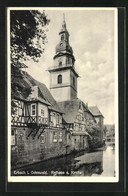 AK Erbach Im Odenwald, Rathaus Und Kirche - Odenwald