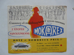 VIEUX PAPIERS - BUVARD : MOKAREX - VERSAILLES - 2 CV CITROEN - PATHE-MARCONI - Automobil