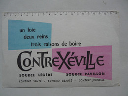 VIEUX PAPIERS - BUVARD :  CONTREXEVILLE - Alimentaire