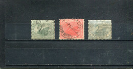 Western Australia 1885-93 Yt 42-44 - Used Stamps