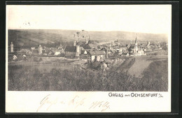 AK Ochsenfurt Am Main, Blick über Den Ort Im Tal Gelegen - Ochsenfurt