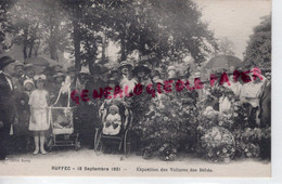 16-  RUFFEC - 18 SEPTEMBRE 1921- EXPOSITION DES VOITURES DES BEBES- BEBE  - CHARENTE - Ruffec