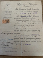 PARIS 1937/ COMMISSION DEBITANTE DE TABACS - Documentos