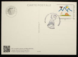 73 - Arèches - 60e Assemblée Générale Philapostel Sur CP Avec Oblitération 1er Jour - 2012 - Personalisiert (MonTimbraMoi)