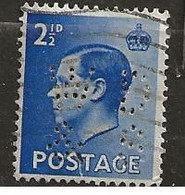 Timbre Grande Bretagne Perforé WD&S - Used Stamps