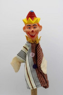 244 - Marionnette à Main - Tête Caoutchouc Peinte - Clown - Années 60/70 - Marionetas