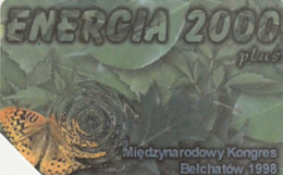 Poland, 0483, Energia 2000 Plus, Butterfly, 2 Scans - Mariposas