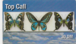 Germany, DE-TCL-30.03, Top Call - Butterflies (30DM), 2 Scans - Butterflies