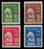 1928 POLEN POLAND - HENRIK IBSEN UNGEBRAUCHT Mi.Nr. 137-140  CAT.€60 - Nuevos