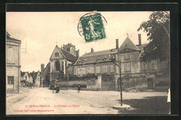 CPA Saint-Bris-le-Vineux, Le Chateau Et L`Eglise - Saint Bris Le Vineux