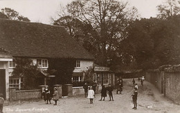 Real Photo Findon The Square Children Playing - Arundel