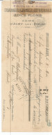 JY  / Facture Ancienne AUBY (59 ) D' Auby-lez-Douai  COMPAGNIE ROYALE ASTURIENNE Zinc Et Plomb 1912 - Auby