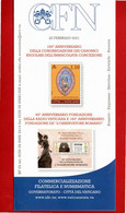 VATICANO - 2021 - Bollettino Ufficiale - Canonici Immacolata C. - Radio Vaticana E Oss. Romano -   22/02/2021. - Covers & Documents