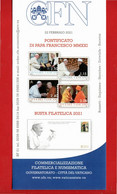 VATICANO - 2021 - Bollettino Ufficiale - Pontificato Papa Francesco MMXXI - Busta Filatelica. 22/02/2021. - Cartas & Documentos