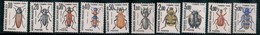 Ph-France-Timbres Taxe-Insectes Coléoptéres -1982-83-n°103-112 - Série Complète - Otros & Sin Clasificación