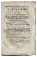 Bulletin Des Lois N°223 1818 Pasquier Caisse D'amortissement/Courtiers D'assurances Maritimes/Riquet Comte Caraman - Décrets & Lois