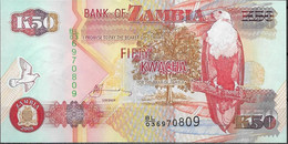 ZAMBIA  UNC  50 KWACHA  2008  P37G  PREFIX BL/03 - Zambie