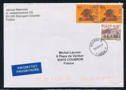 Lettre De Pologne Pour La France - Covers & Documents