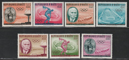 HAITI - N°447/50+PA N°203/5 ** (1960) Jeux Olympiques De Rome - Haïti