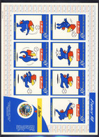 MONDIAL 98 5 CARNETS ADHESIFS 1er JOUR + FEUILLET 17A + 1 CARNET ADH NORMAL - Booklets