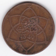 Protectorat Français 10 Mouzounas (Mazounas) AH 1340 - 1922 Paris, En Bronze, Lec# 92 - Marokko