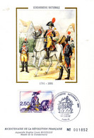 ✅ " 200 ANS DE LA GENDARMERIE " Sur Carte Maximum N°tée Sur Soie De 1991 N° YT 2702. Parfait état. CM - Politie En Rijkswacht