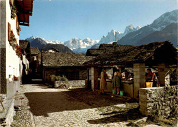 Soglio Im Bergell Mit Bondascagruppe (490) - Soglio