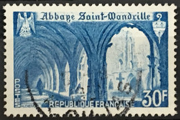YT 888 (°) Oblitéré 1951 Abbaye De Saint Wandrille (côte 5,35 Euros) France – La2phil - Gebraucht