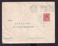 DDZ 708 - Envelope 1918 's GRAVENHAGE ( 2 Cachets Diff.) Vers ZANDVOORT - Verso Cachet Deutsche Gesandtschaft - Storia Postale