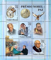 Guinea Bissau 2005, Peace Nobel Prices, M. Teresa, M.L. King, Pope J. Paul II, 3val In BF - Martin Luther King