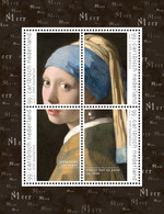 Caribisch Nederland St Eustatius   2021 Johannes Vermeer  Girl With Pearl Earring Blok-m/s    Postfris/mnh/neuf - Ohne Zuordnung