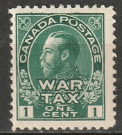 Canada 1915 Sc MR1  War Tax MLH* - Tassa Di Guerra