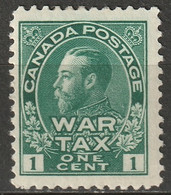 Canada 1915 Sc MR1  War Tax MLH* - Kriegssteuermarken