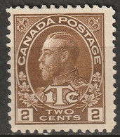 Canada 1916 Sc MR4  War Tax MH* Die II - Kriegssteuermarken