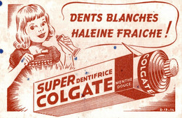 Buvard Dents Blanches Haleine Fraîche ! Super Dentifrice Colgate - H