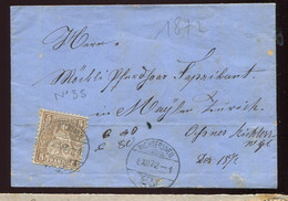 Suisse Lettre De 1872 - Avec  Courrier - Cartas & Documentos