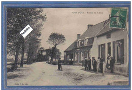 Carte Postale 62. Pont-d'Oye  Avenue De La Gare  Prés Oye-Plage  Trés Beau Plan - Oye Plage