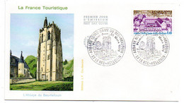 FDC--1978-- LE BEC HELLOUIN--( Eure ) ---Abbaye --cachet  LE BEC HELLOUIN  -- 27 - 1970-1979