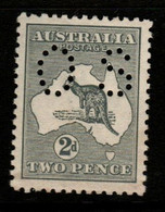 Australia SG O18  1913 Kangaroo ,Perforated OS, 2d Grey 1st Wtmk,Mint Never Hinged - Servizio