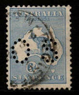 Australia SG O32  1915 2nd Wtmk Kangaroo,6d Ultramarine, - Oficiales