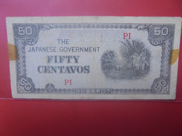 JAPON (MILITAIRE) 50 Centavos PI Circuler - Japón