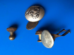 WW 2 Ou WW 1 -Lot Militaria -☛Équipement Militaire-5 Boutons Diverses Utilités France & Button Américain-a Id Voir Scans - Equipement