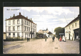 AK Bad Oppelsdorf, Strassenpartie - Sudeten