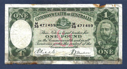 Australia 1 Pound 1933 KGV P22 Fine - 1925-33