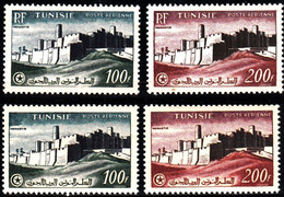 TUNISIE - N°PA  20/23** - VUE De MONASTIR - TIMBRES DE 1954 Et 1956 (sans Le R.F.) - Poste Aérienne