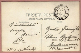 1939 Cartolina Barcellona Guerra Di Spagna Ufficio Postale Speciale Timbro N. 4 - Marcofilie