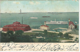 Aquarium And Battery Park, Used 1907 To Switzerland - Museos